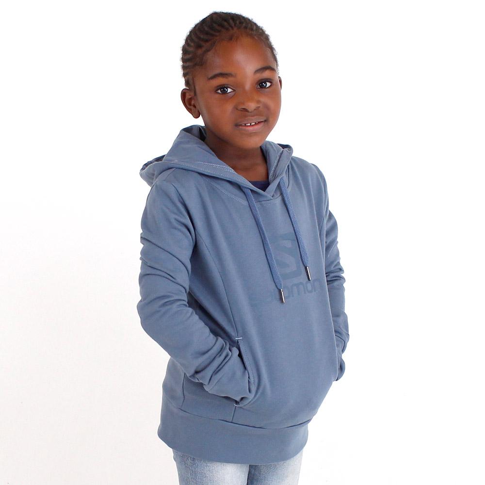 Kids' Salomon BE STILL G Pullover Steelblue | US-FVPJ783