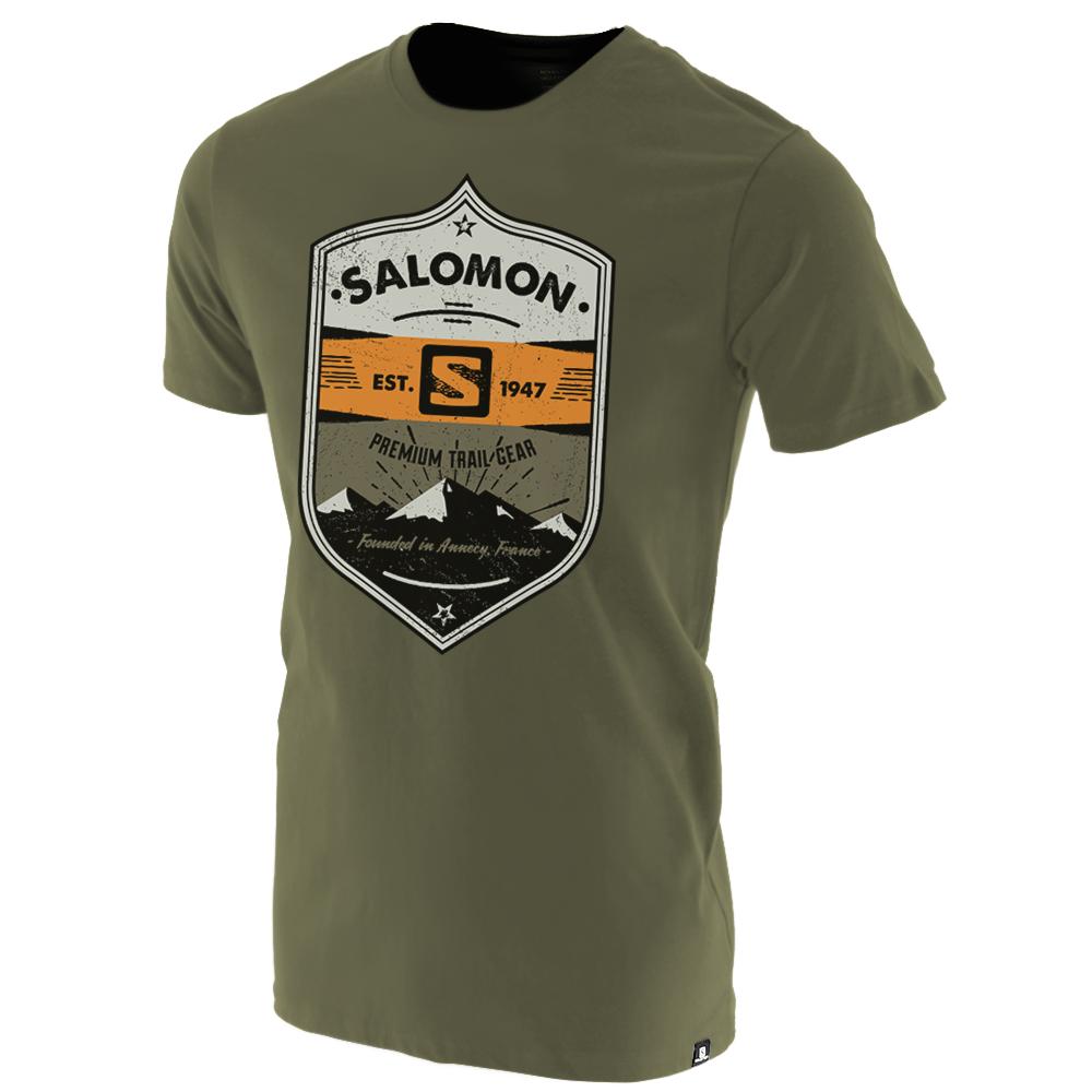 Kids\' Salomon ISLA SS B T Shirts Olive | US-OMAR270