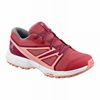 Kids' Salomon SENSE J Running Shoes Dark Red Rose / Red | US-VTFO253