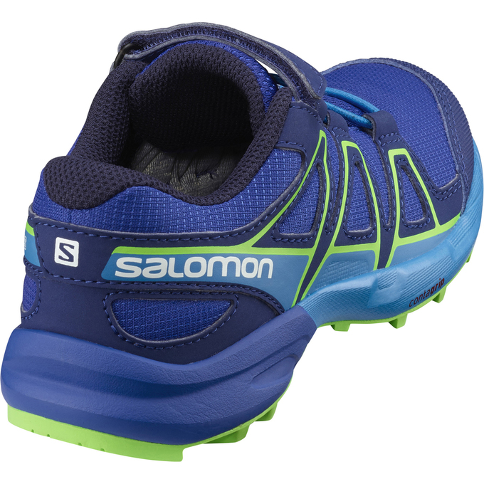 Kids' Salomon SPEEDCROSS BUNGEE K Trail Running Shoes Deep Blue | US-BUIY730