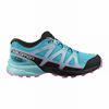 Kids' Salomon SPEEDCROSS CLIMASALOMON WATERPROOF Trail Running Shoes Navy / Blue | US-GEFX918