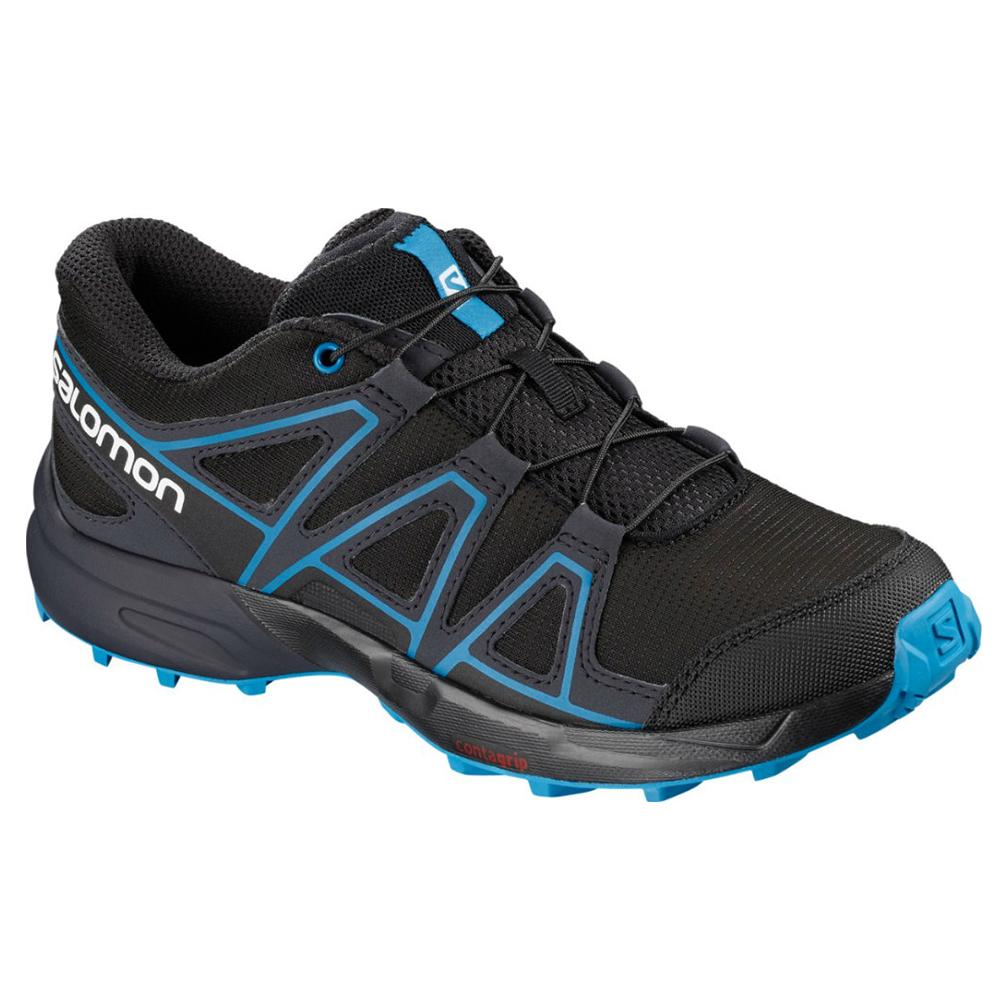 Kids' Salomon SPEEDCROSS J Trail Running Shoes Black | US-DOXV309