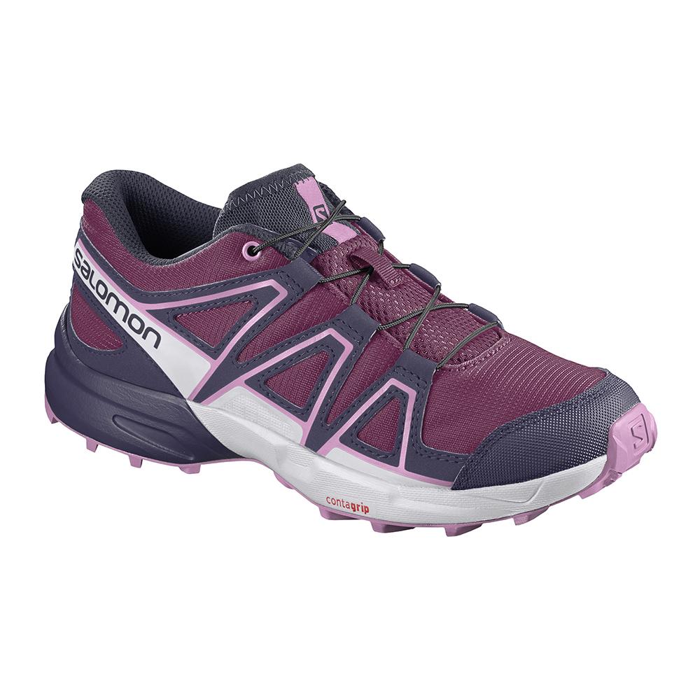 Kids' Salomon SPEEDCROSS J Trail Running Shoes Purple | US-VTBY830