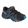 Kids' Salomon SPEEDCROSS Trail Running Shoes Black / Deep Grey | US-ALSZ607