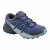 Kids' Salomon SPEEDCROSS Trail Running Shoes Blue / Purple | US-COWD320