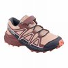 Kids' Salomon SPEEDCROSS Trail Running Shoes Red / Pink | US-WXEZ231