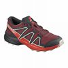 Kids' Salomon SPEEDCROSS Trail Running Shoes Black / Deep Grey | US-ZALO092