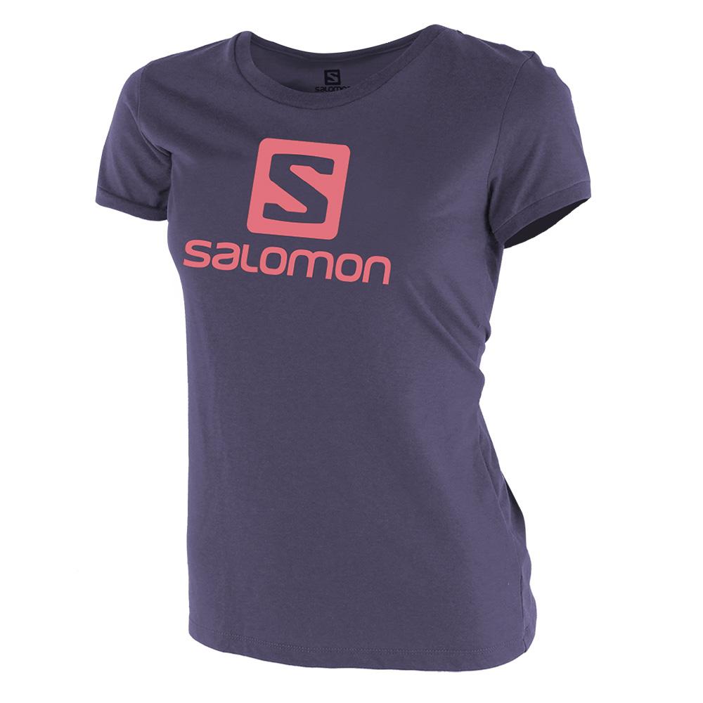 Kids\' Salomon WARRIOR SS G T Shirts Navy | US-ZGWY304