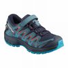 Kids' Salomon XA PRO 3D CLIMASALOMON WATERPROOF Trail Running Shoes Navy / Blue | US-KAYV173