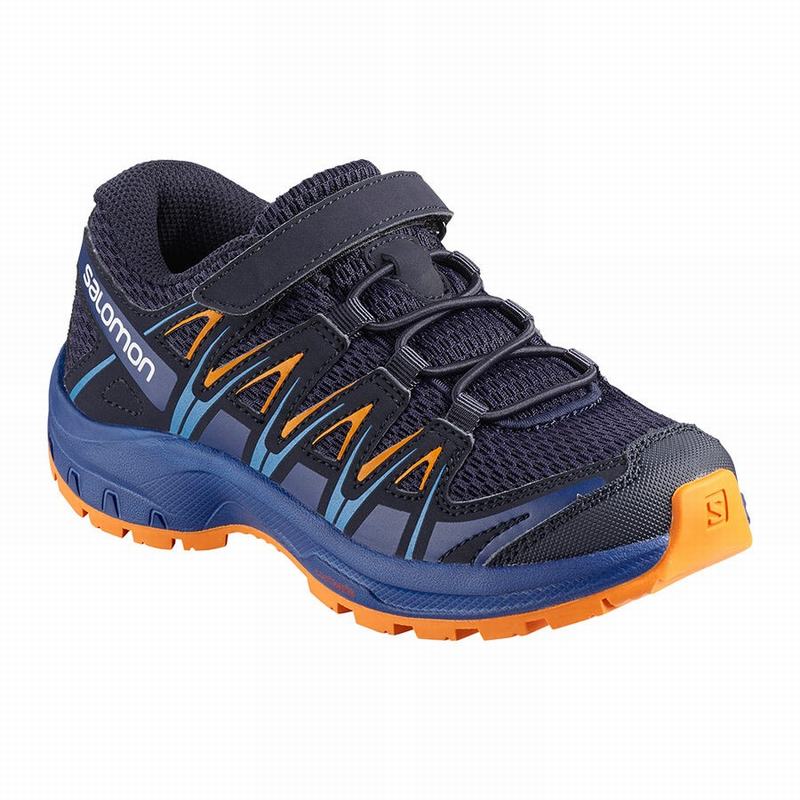 Kids\' Salomon XA PRO 3D K Hiking Shoes Blue | US-AWNS598