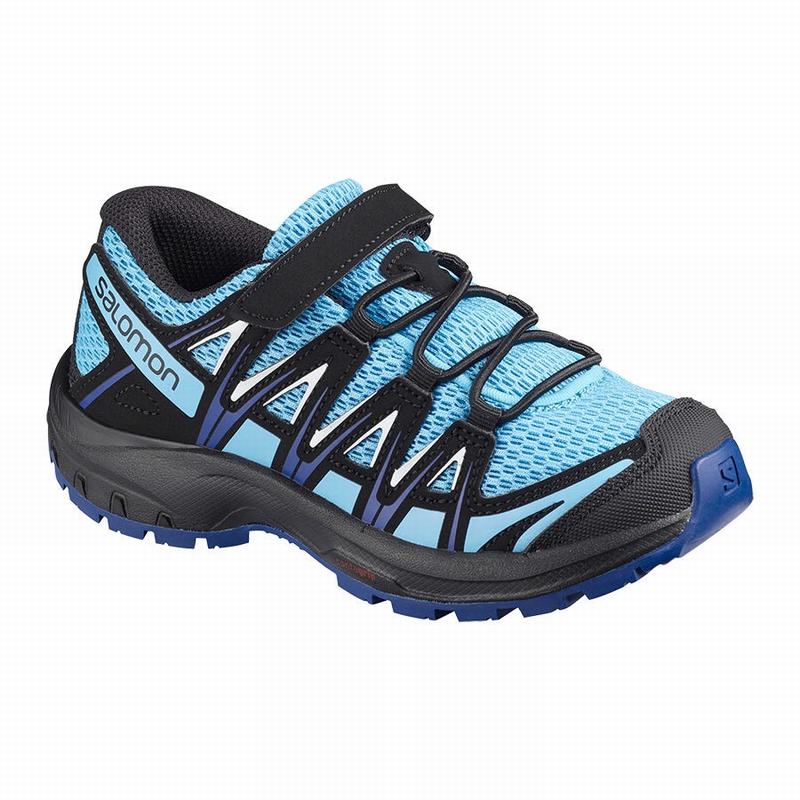 Kids\' Salomon XA PRO 3D K Trail Running Shoes Blue / White | US-ASEP862