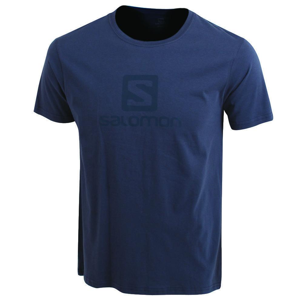 Men\'s Salomon ACHIEVE SS M T Shirts Navy | US-HLQU492