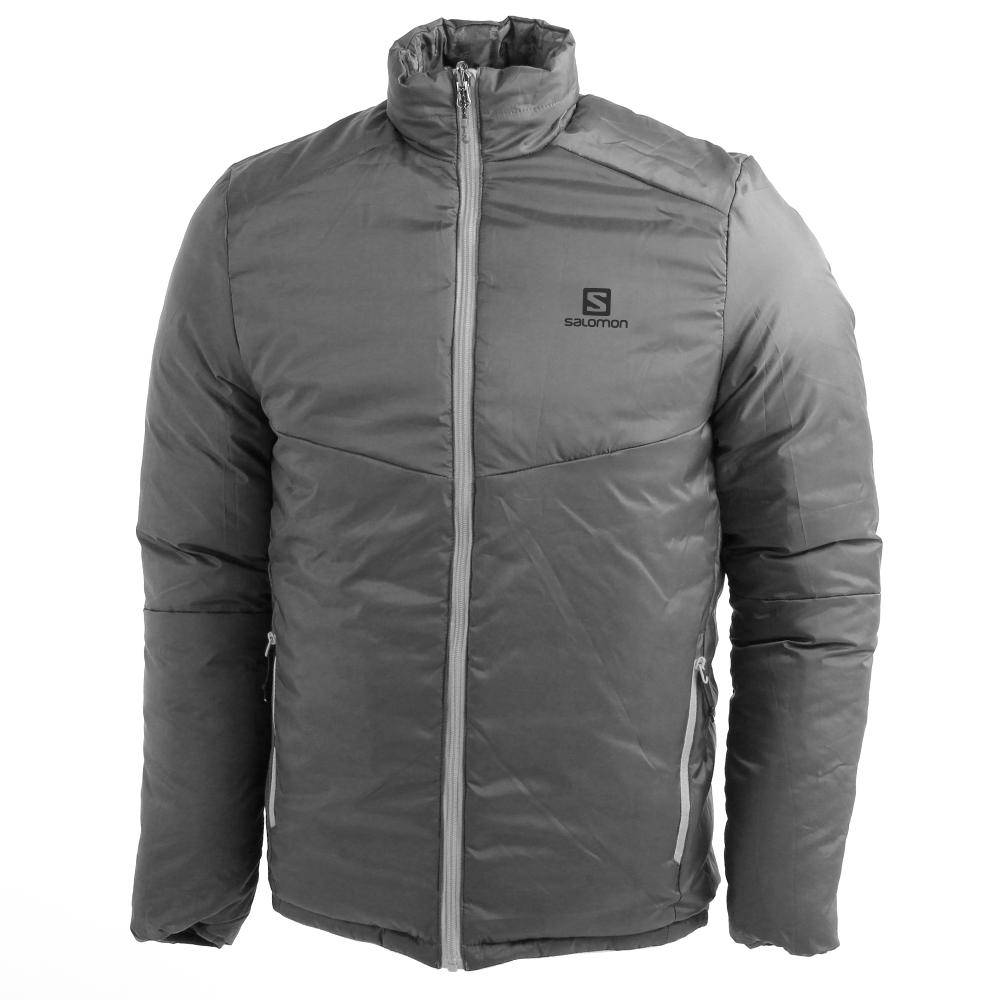 Men's Salomon AGENTA REVERSIBLE JKT M Jackets Gray | US-USVP542