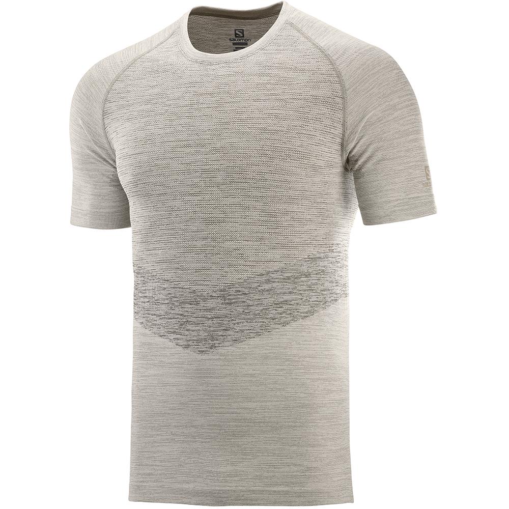 Men\'s Salomon ALLROAD SEAMLESS SS M T Shirts White | US-KQDU532