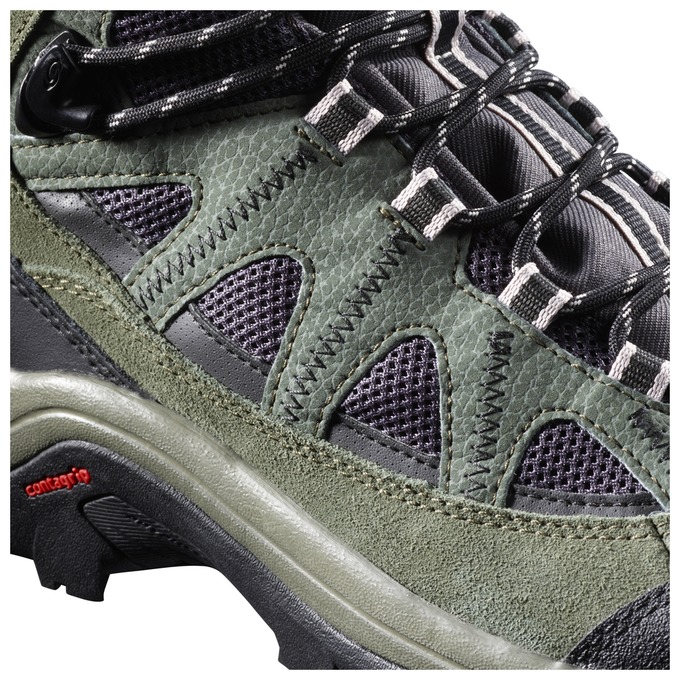 Men's Salomon AUTHENTIC LTR GTX Hiking Boots Olive / Black | US-BIEF748