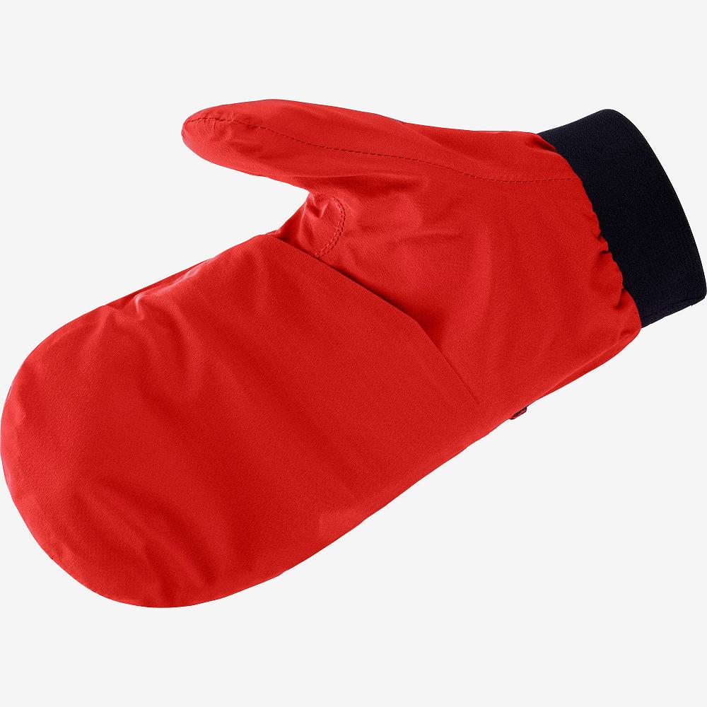 Men's Salomon BONATTI WP MITTEN U Gloves Red | US-QNYK237