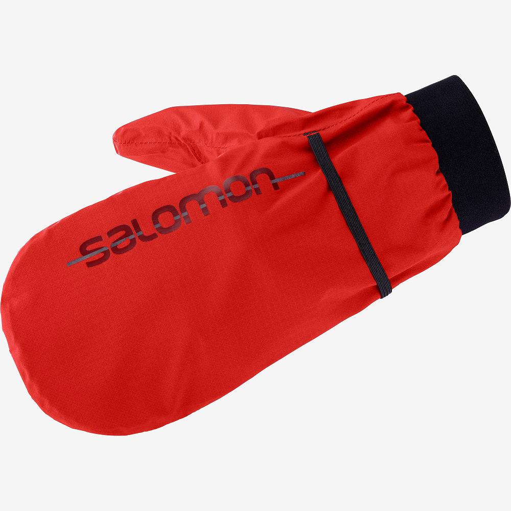 Men's Salomon BONATTI WP MITTEN U Gloves Red | US-QNYK237