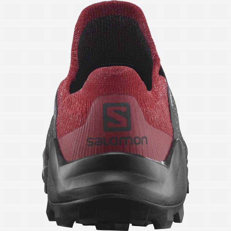 Men's Salomon CROSS /PRO Trail Running Shoes Red / Black | US-IYMF429