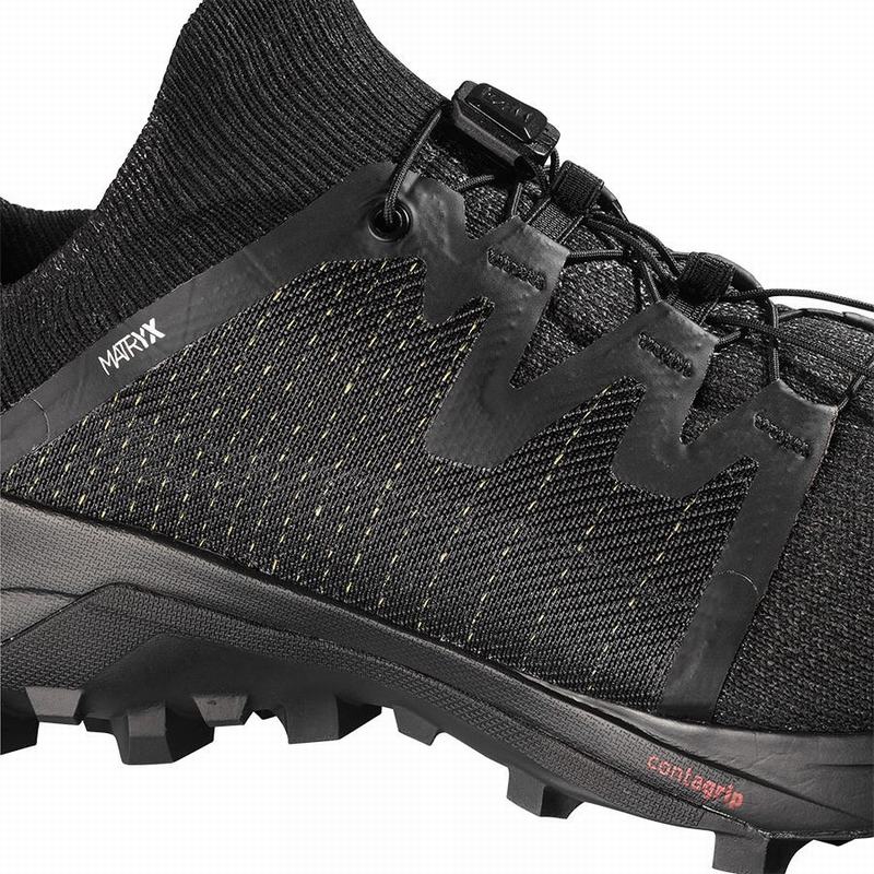 Men's Salomon CROSS /PRO Trail Running Shoes Black | US-QZTN635