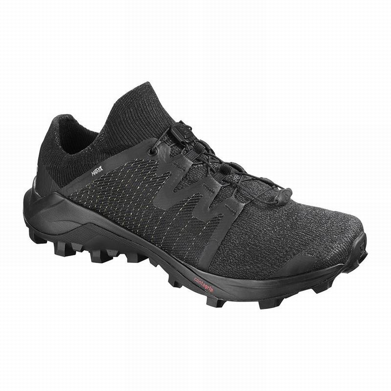 Men\'s Salomon CROSS /PRO Trail Running Shoes Black | US-QZTN635