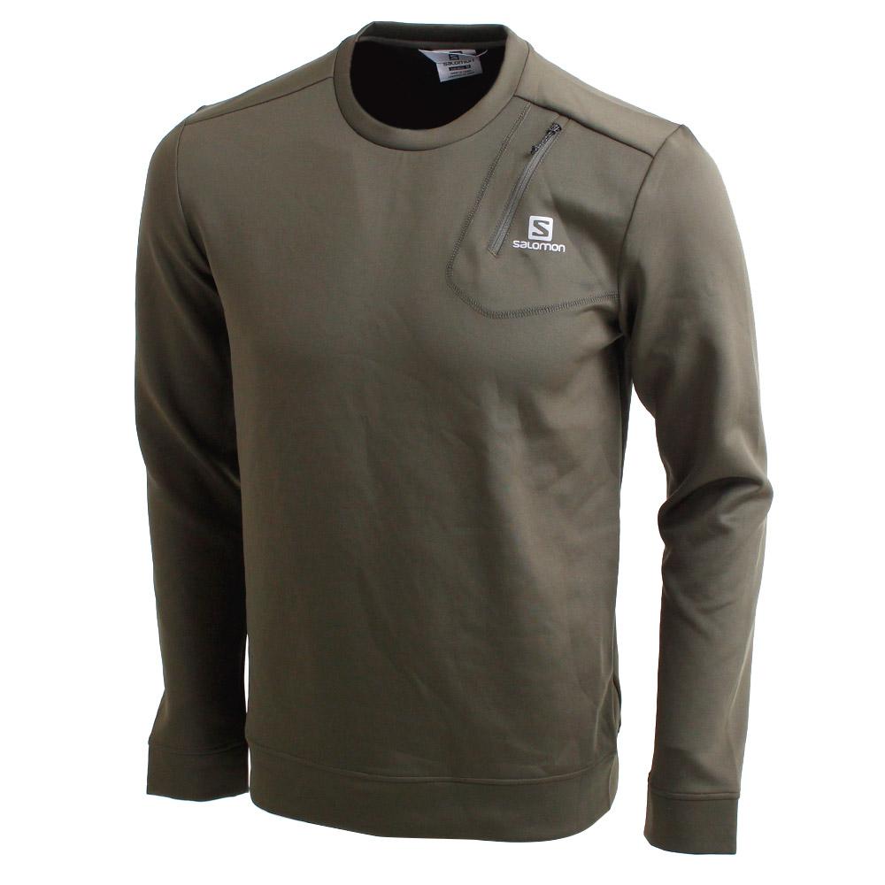 Men\'s Salomon ECHO M Pullover Olive | US-JRHY217