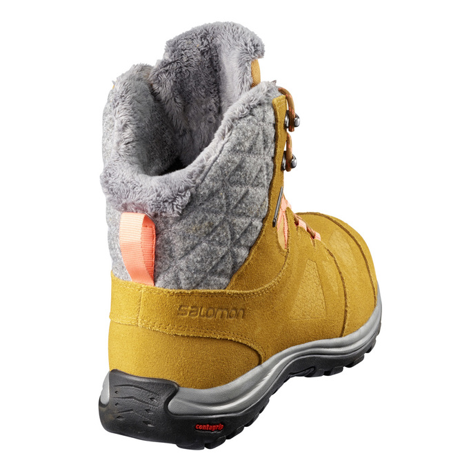 Men's Salomon ELLIPSE GTX Winter Boots Brown | US-CRAM925