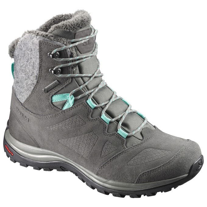 Men\'s Salomon ELLIPSE GTX Winter Boots Dark Grey | US-CRAM625