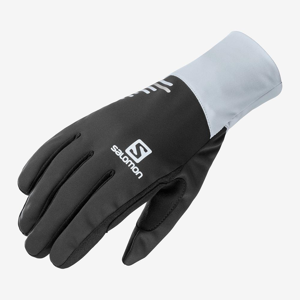 Men's Salomon EQUIPE U Gloves Black | US-OVKJ563