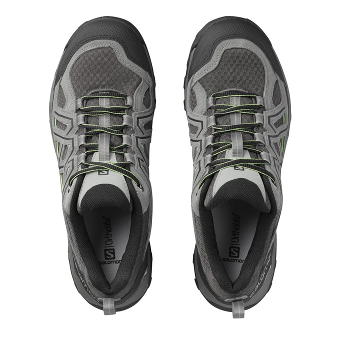 Men's Salomon EVASION 2 AERO Hiking Shoes Grey / Black | US-MEZN675