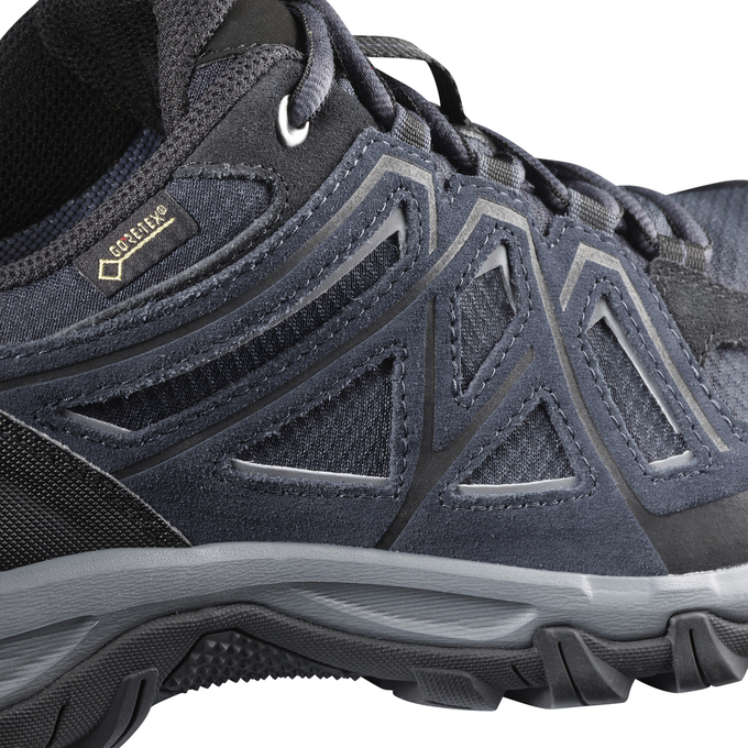 Men's Salomon EVASION 2 GTX Hiking Shoes Navy / Black | US-BJYF903