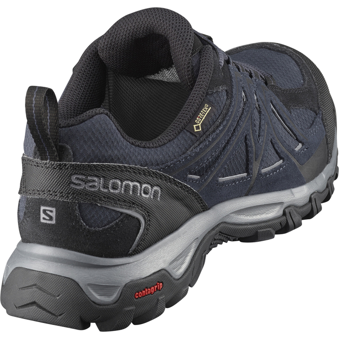 Men's Salomon EVASION 2 GTX Hiking Shoes Navy / Black | US-BJYF903