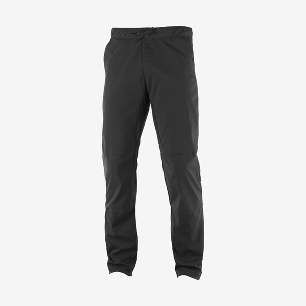 Men's Salomon EXPLORE TAPERED Pants Black | US-NEFI378