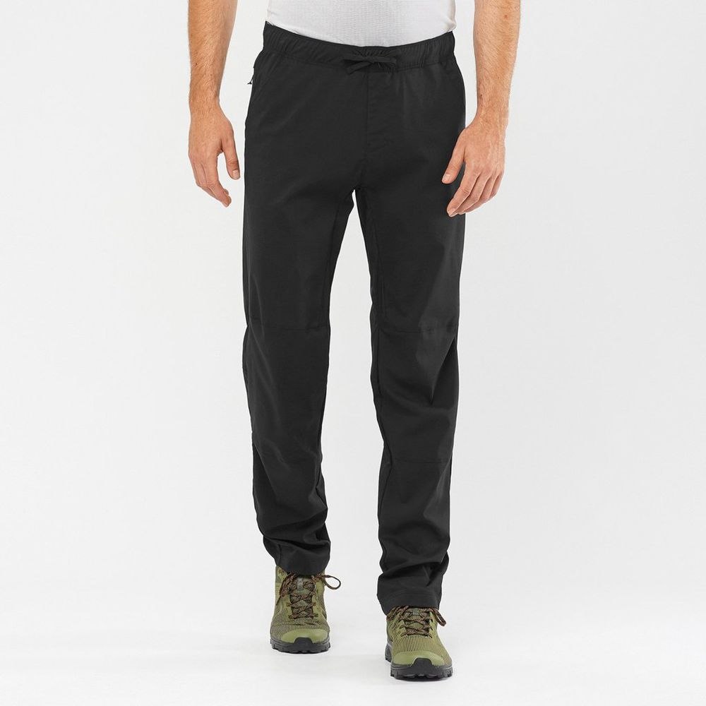 Men's Salomon EXPLORE TAPERED Pants Black | US-NEFI378