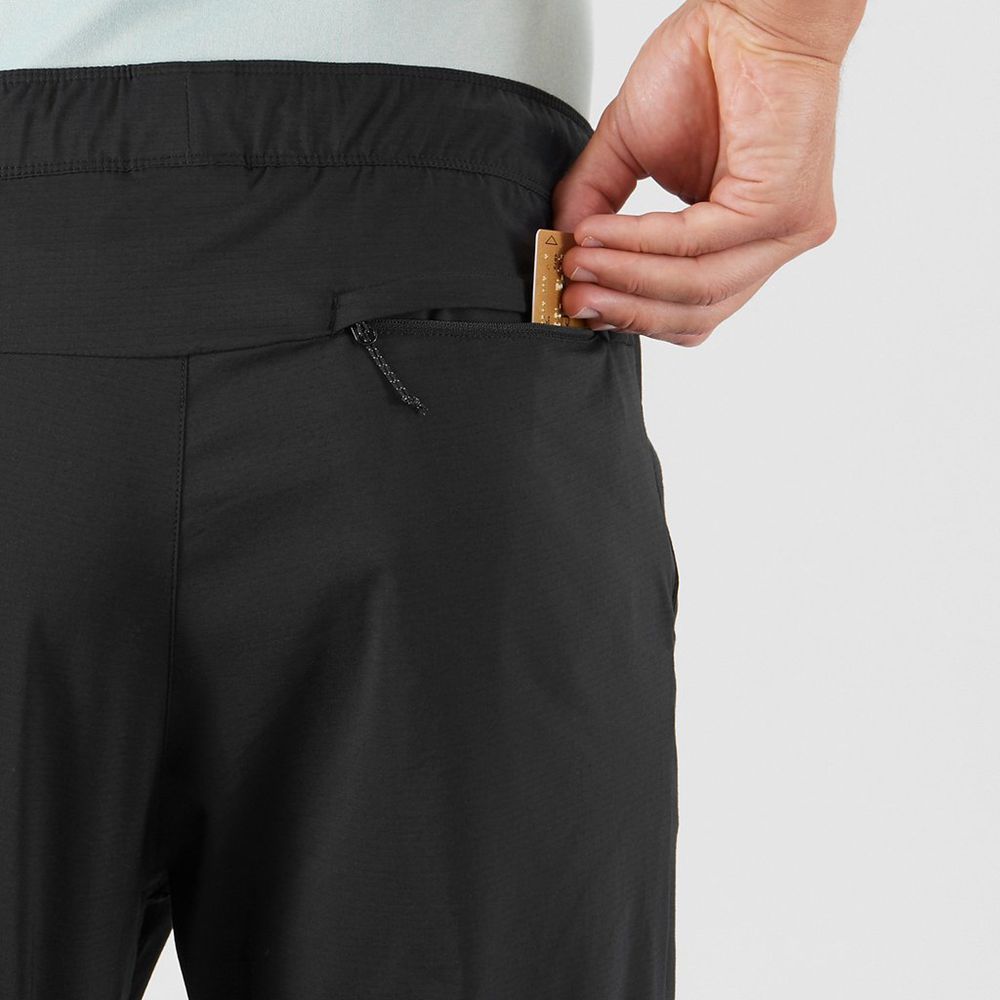 Men's Salomon EXPLORE TAPERED Pants Black | US-NEFI378