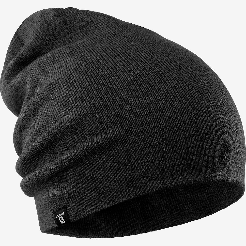 Men's Salomon FLATSPIN REVERSIBLE Hats Black | US-SFIP397