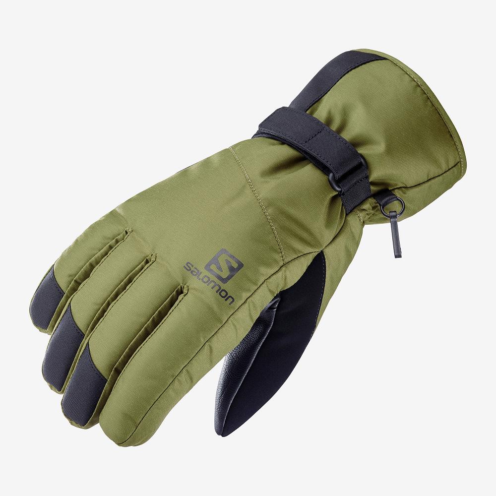 Men\'s Salomon FORCE DRY M Gloves Green | US-ZXNS257