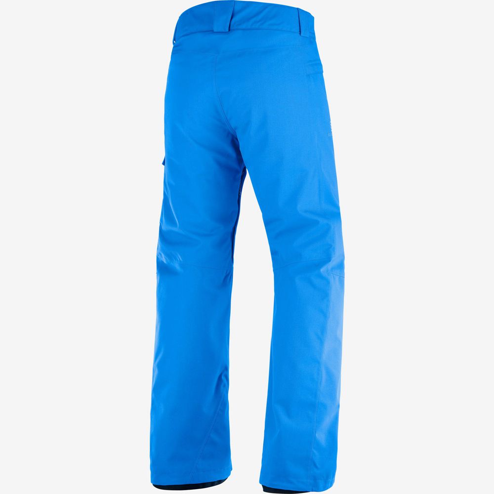 Men's Salomon HIGHASARD M Ski Pants Indigo Bunting | US-YHNK029