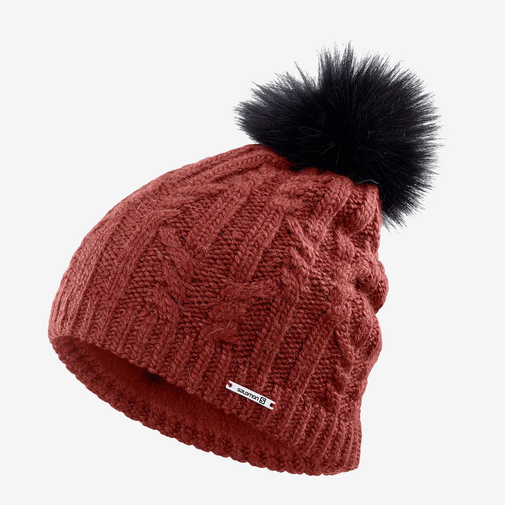 Men's Salomon IVY Hats Red | US-VAUR473