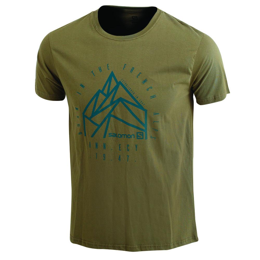 Men\'s Salomon JETLAG SS M T Shirts Olive | US-BFXM590