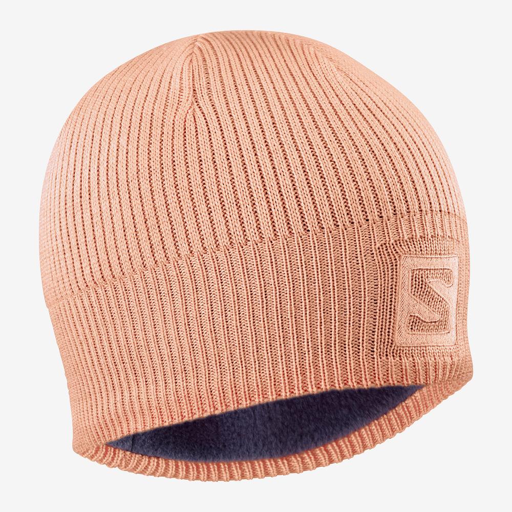 Men's Salomon LOGO Hats Pink | US-VOJM235