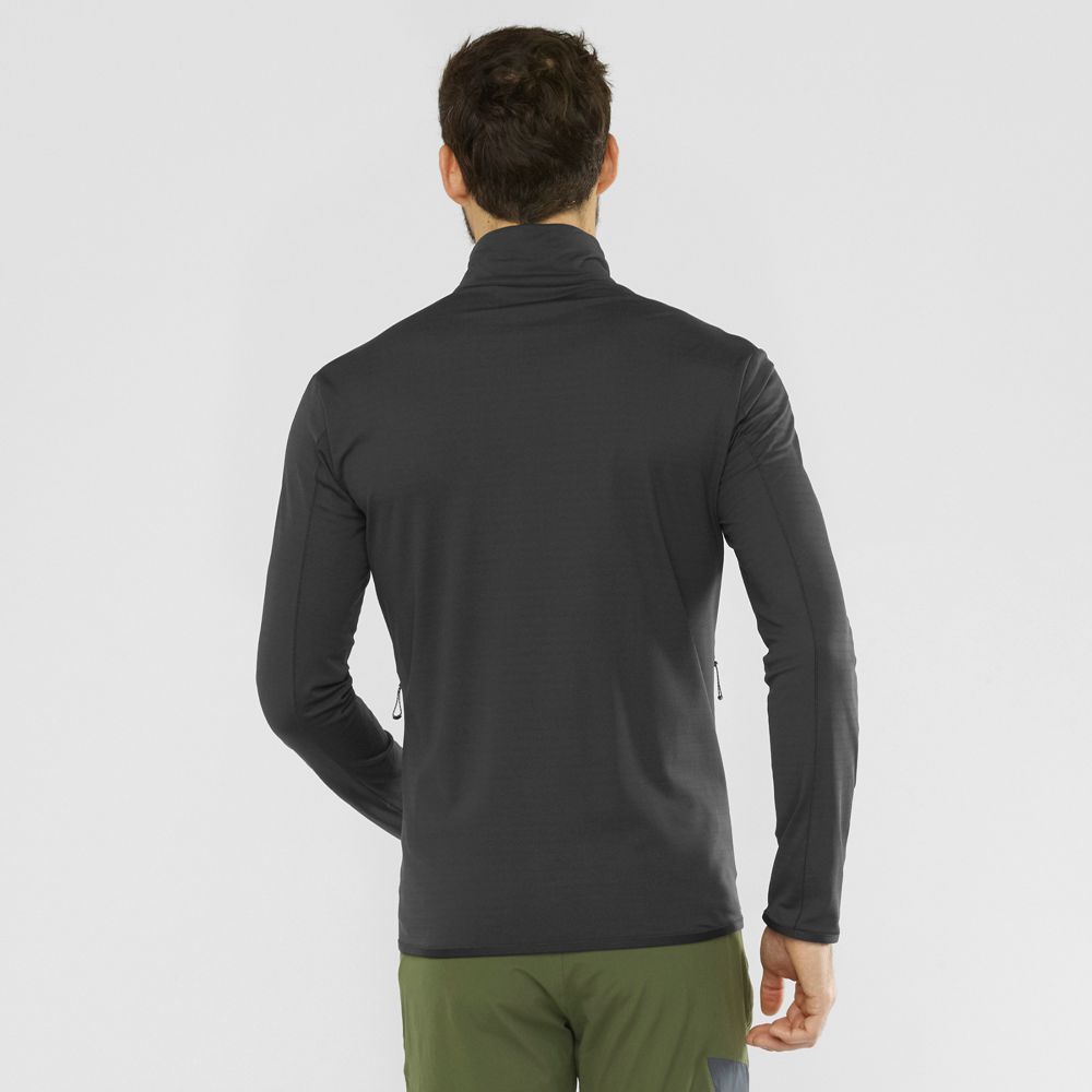 Men's Salomon Midlayers Black | US-NWHY546