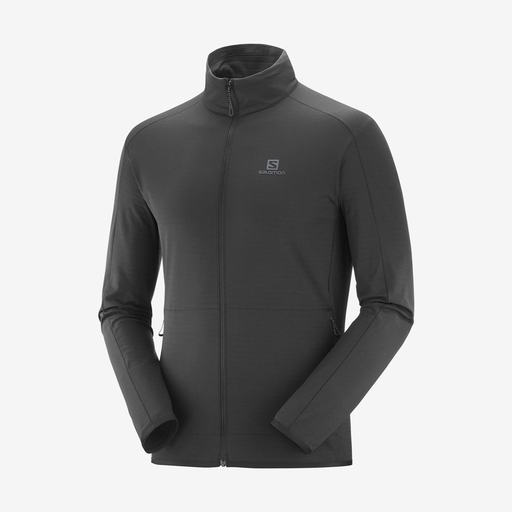 Men's Salomon Midlayers Black | US-NWHY546