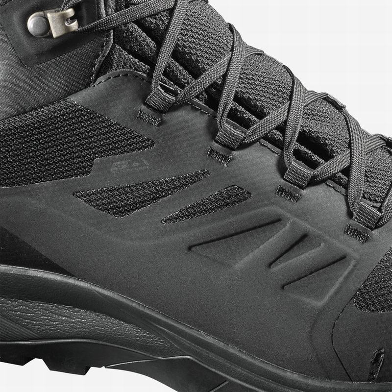 Men's Salomon OUTBLAST TS CSWP Winter Boots Black | US-EBLI579