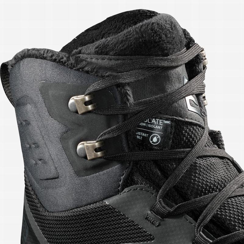 Men's Salomon OUTBLAST TS CSWP Winter Boots Black | US-EBLI579