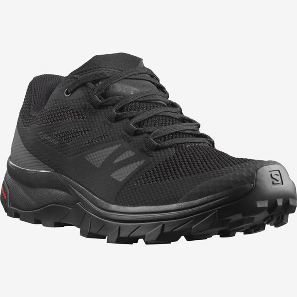 Men's Salomon OUTLINE GTX Hiking Shoes Black | US-LEPV567