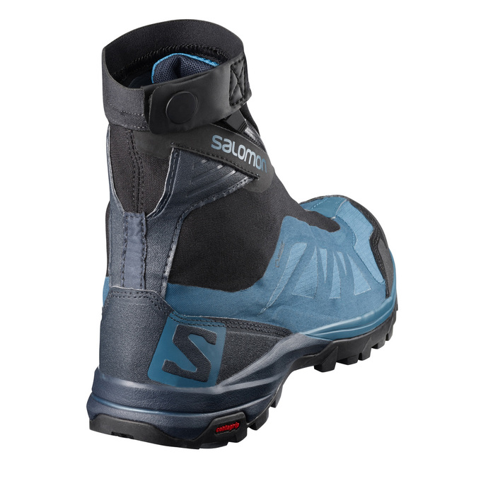 Men's Salomon OUTPATH PRO GTX Hiking Shoes Blue / Black | US-XGOU173