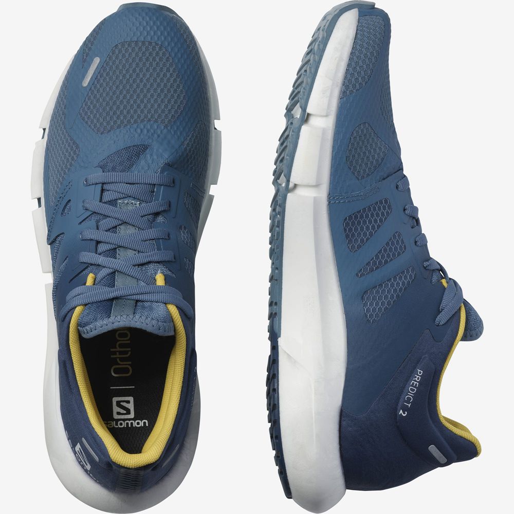 Men's Salomon PREDICT 2 Running Shoes Dark Denim | US-UPLG360