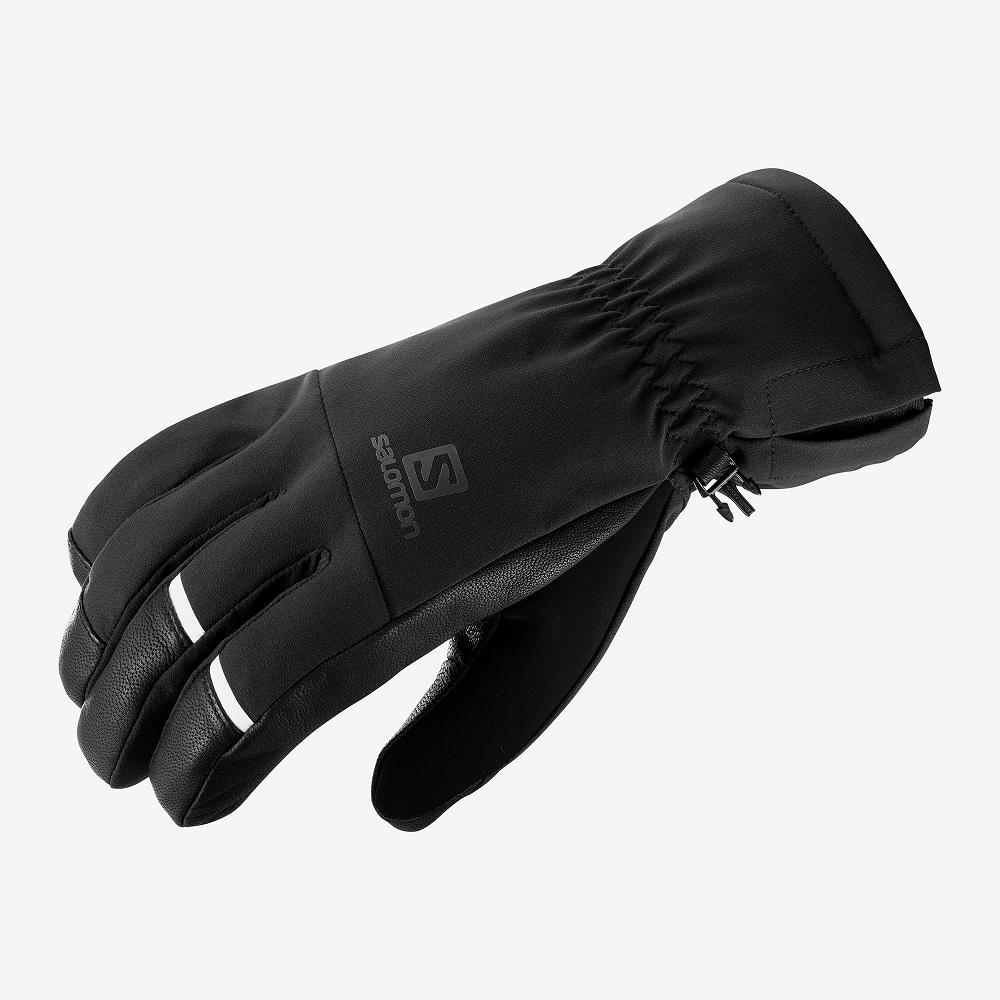 Men's Salomon PROPELLER DRY M Gloves Black | US-QCHI478