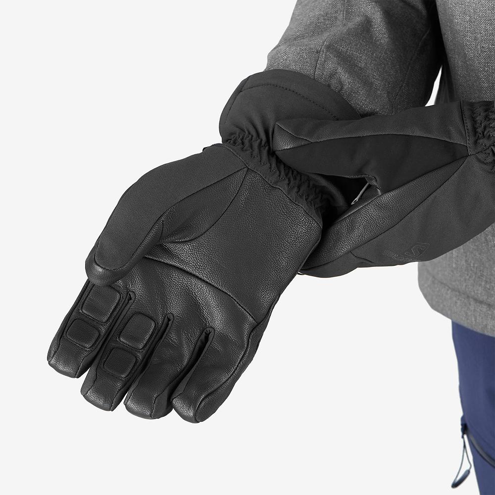 Men's Salomon PROPELLER DRY M Gloves Black | US-QCHI478