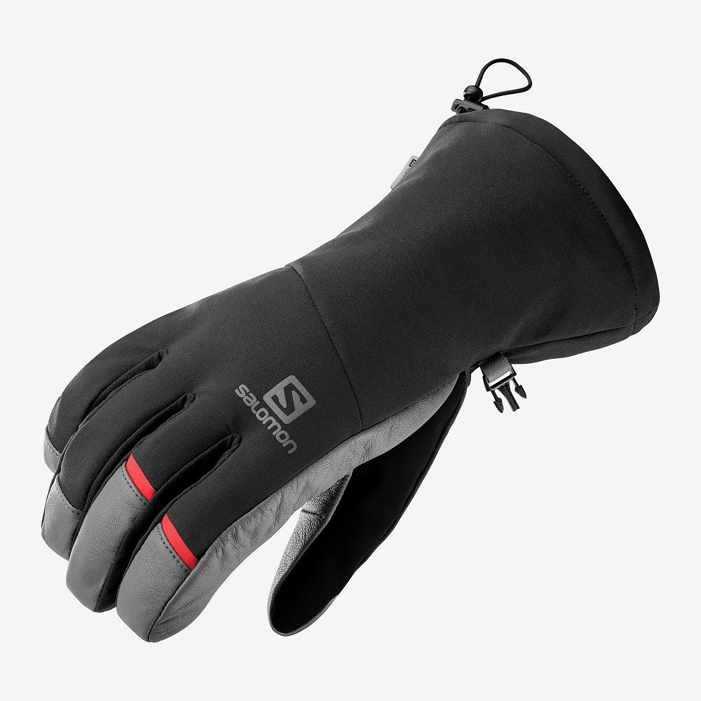 Men\'s Salomon PROPELLER LONG M Gloves Black | US-ANUV534